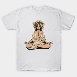 Meditating girl T-Shirt